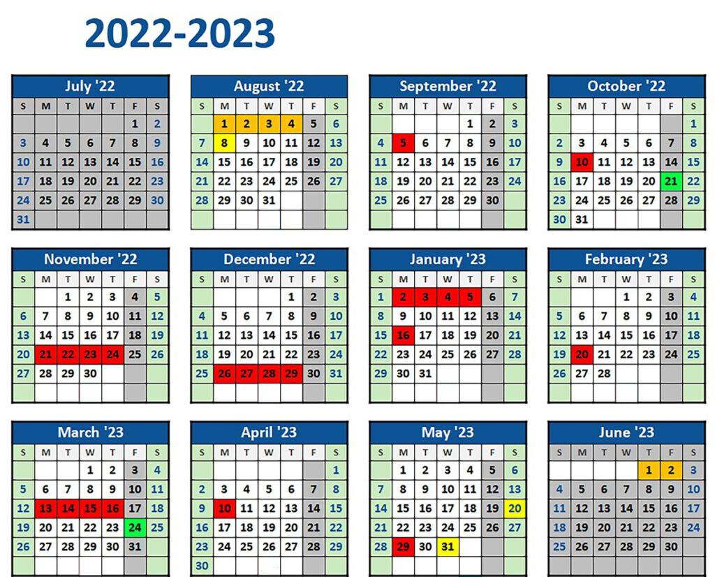 Questa School Academic Calendar 2022-2023 - Questa News